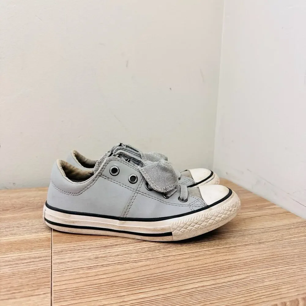 Converse Chuck Taylor All Star Maddie Glitter Gray Shoes Girls Size 13